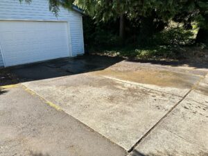 Driveway Before Pressure Wash