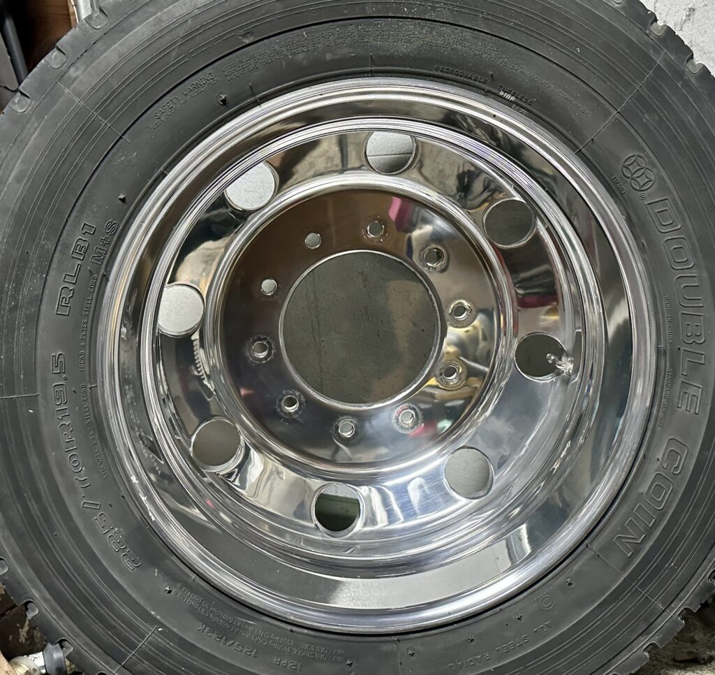 Truck Wheel Polishing